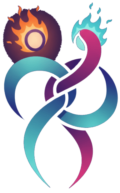20 Minute Truce logo — two intertwined teal and magenta figures